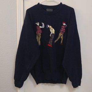 Preswick & Moore Crew Neck Golf Knit Sweater XL